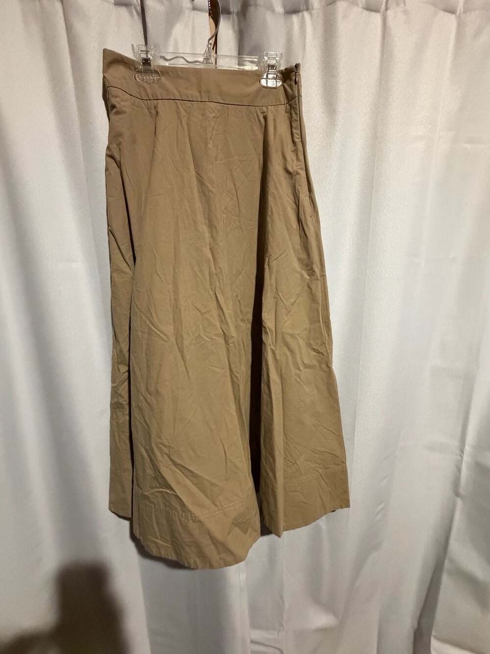 Banana Republic Poplin Midi Skirt Beige Size 0